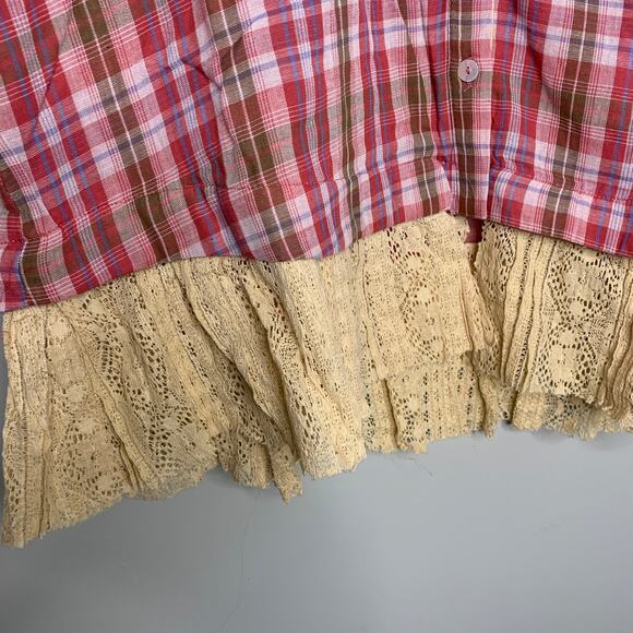 90s Grunge Style Blouse With Lace NWT - Picture 4 of 6